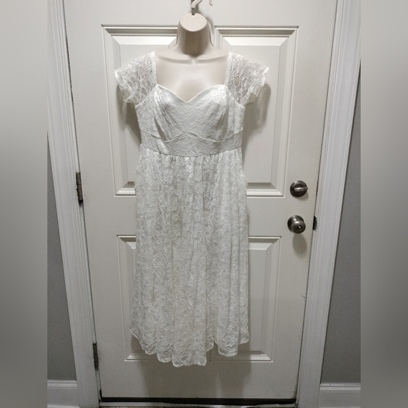 Torrid White Lace Dress Size 10 - Picture 3 of 8